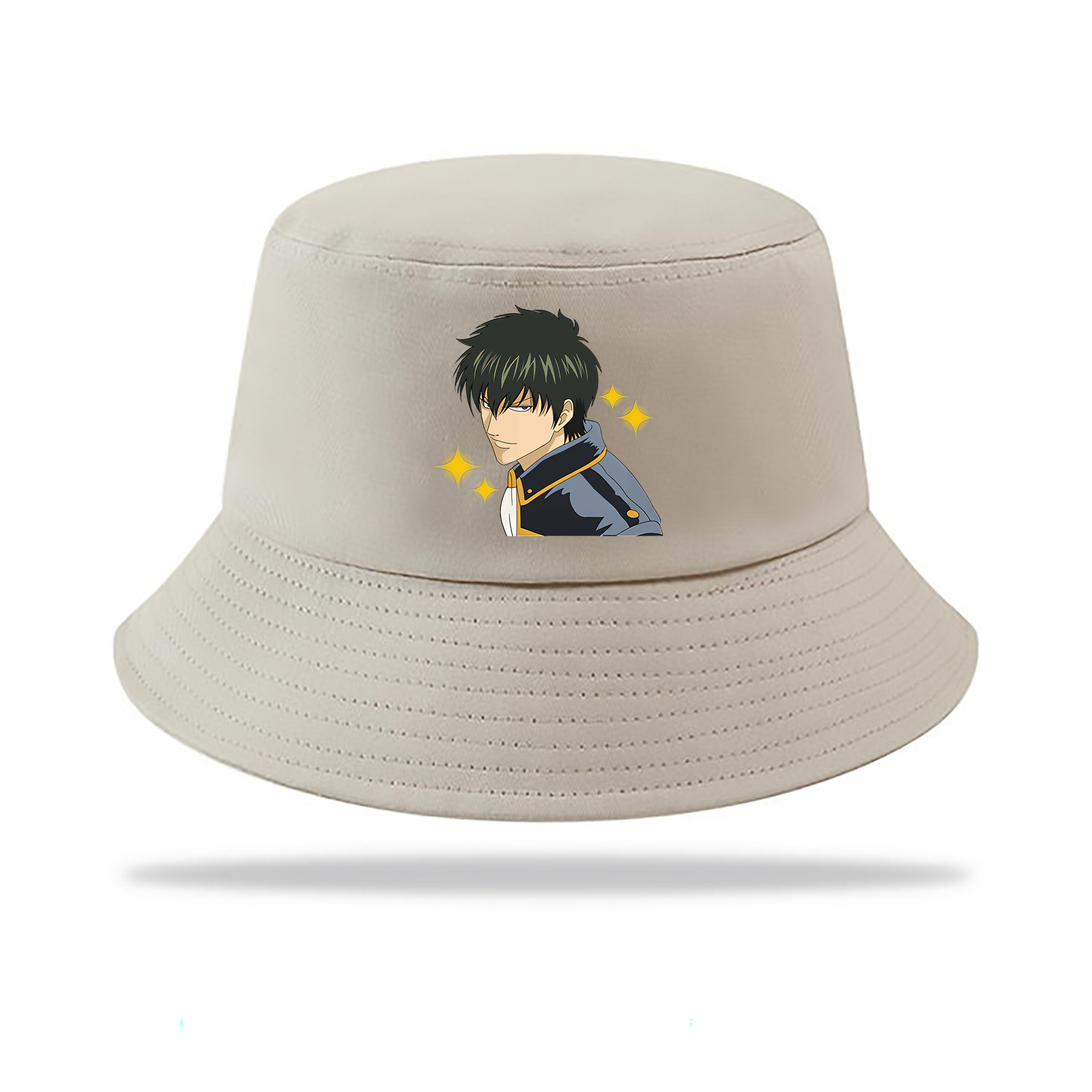 （画像用） ぎんたま 坂田銀時（さかたぎんとき） 神楽 志村新八（しむら しんぱち） GINTAMA Sakata Gintoki Kagura Shimura Shinpachi アウトドア日除けバケットハット